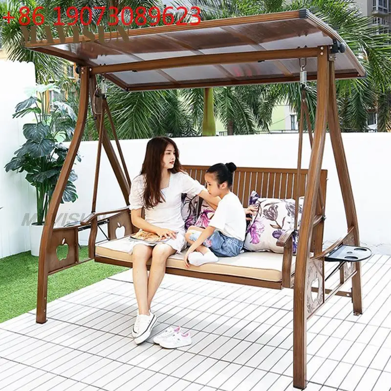 

Minimalist Swing Brown Home Set For Garden Balcony Hanging