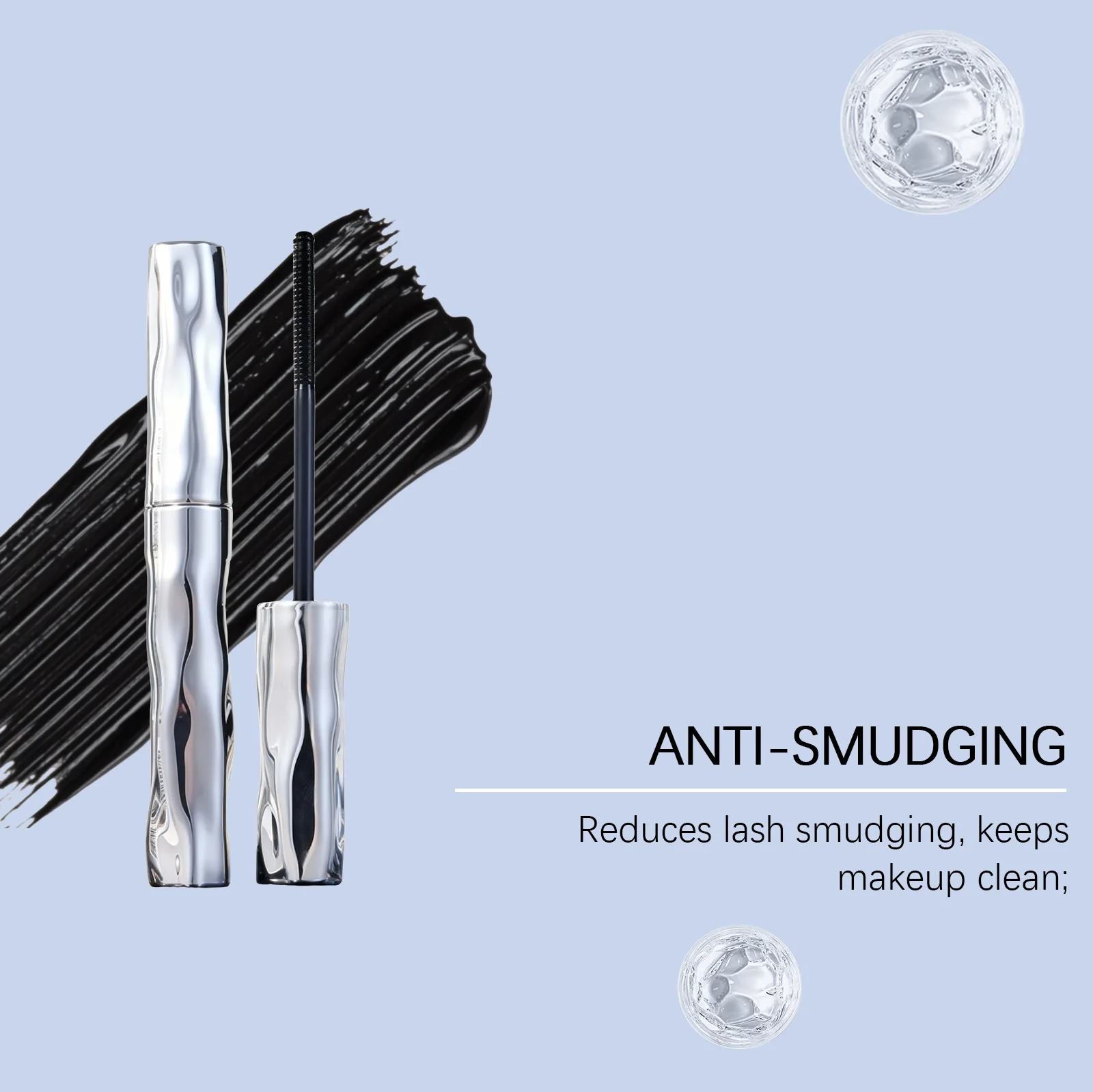 Mascara imperméable pour cils, longue durée, naturel, Anti-taches, en Fiber de soie, maquillage pour les yeux, cosmétiques pour femmes