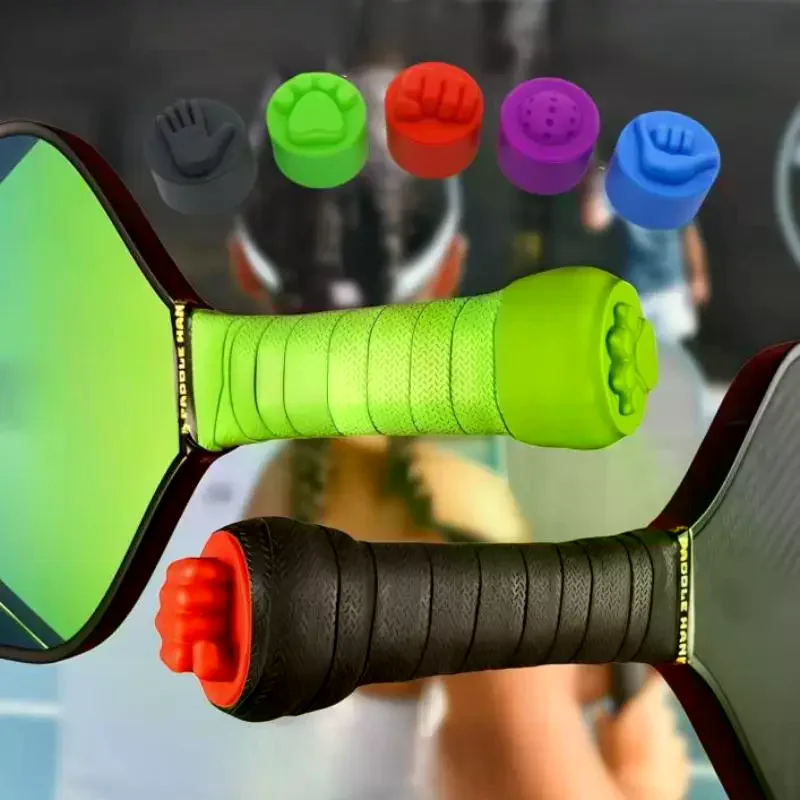 5Pcs Wear-resistant Pickleball Paddle Tail Silicone End Caps Reusable Universal Fit Racket Protectors for Pickleball Lovers