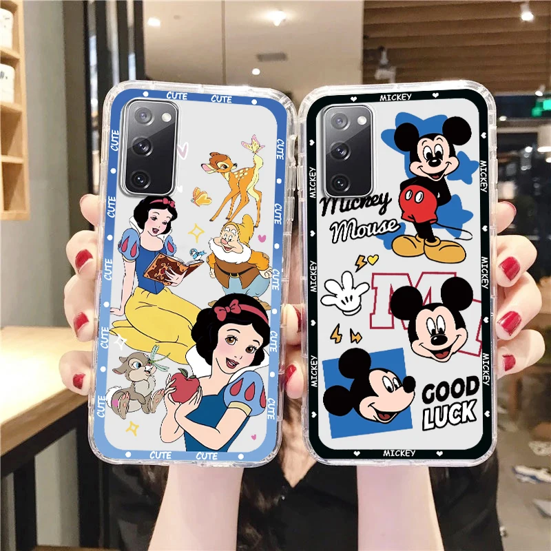 Alice Rapunzel Princess For Samsung A53 A52 A54 A13 A12 A32 A71 A33 A73 A72 A51 A23 A21S 5G Transparent Phone Case