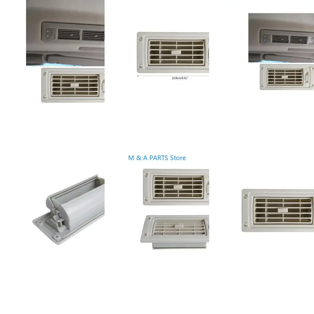 U1JF AC Linear Vent Grille Cover Ducted Car Exhaust Vent Ducting Ventilation Grilles