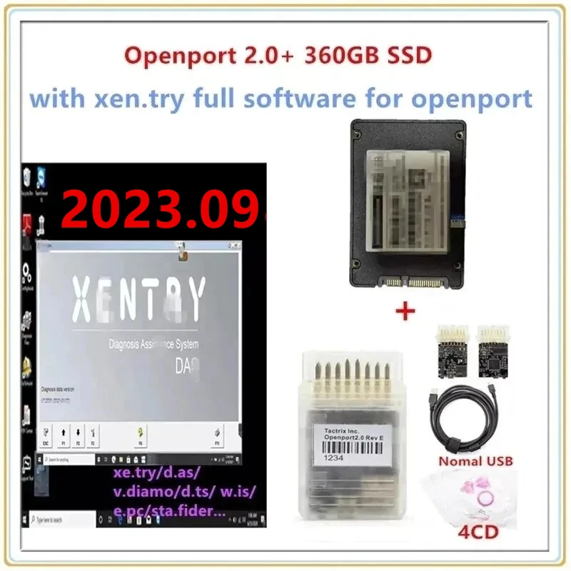 2023.09 Tactrix Openport 2.0 ECU Chip Tuning Tool Openport USB 2.0+ 2023.09 xentry software for Benz Diagnosis and programming