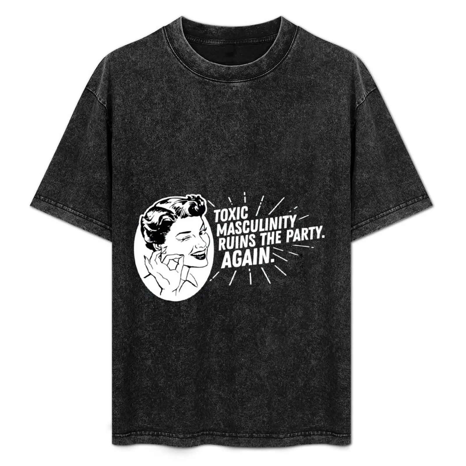 Toxic Masculinity Ruins The Party Again T-Shirt plus size clothes animal prinfor boys men clothing