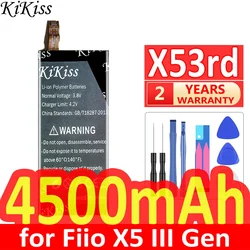 4500mAh KiKiss Powerful Battery X5 3rd (644690) for Fiio X5 III Gen 3 Gen3 Player