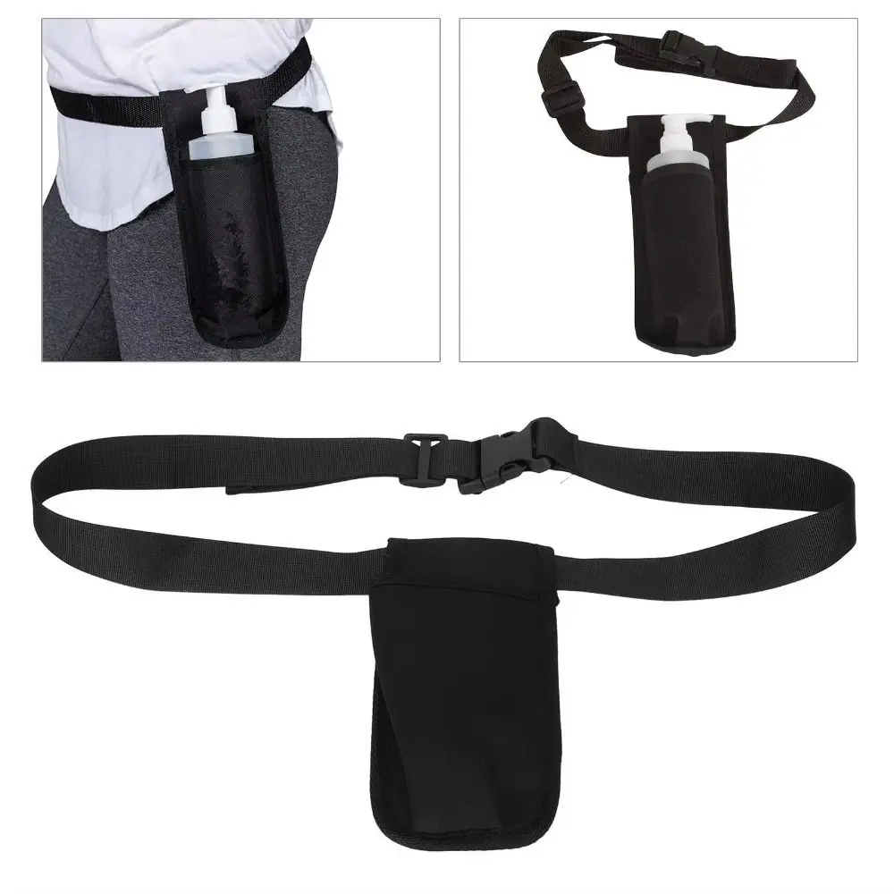 Adjustable Massage Bottle Bags Massage Oil Single/Double Holder Waist Belt Storage Bags Durable Comfortable Massage Waist Bags
