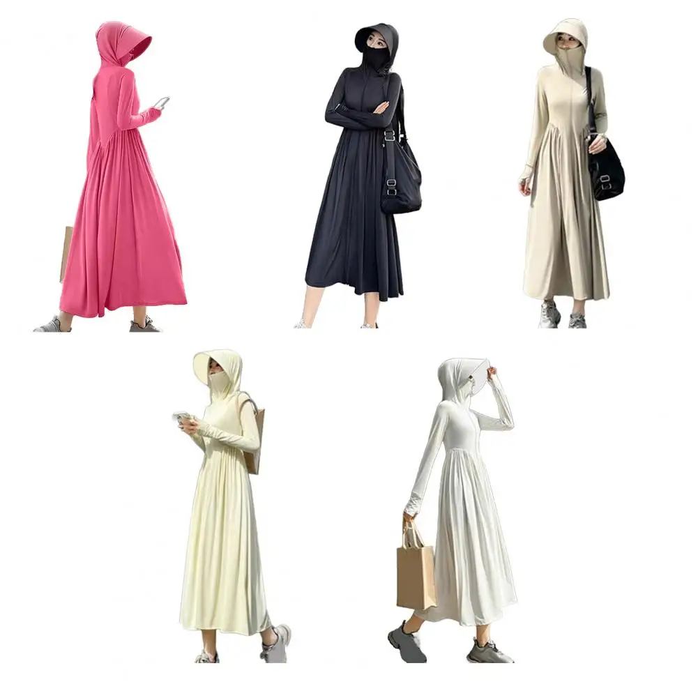 

Summer Sunscreen Hooded Lightweight Loose Windbreaker 2025 New Breathable Outdoor Thin Jacket For Women Large Size Trench Coat