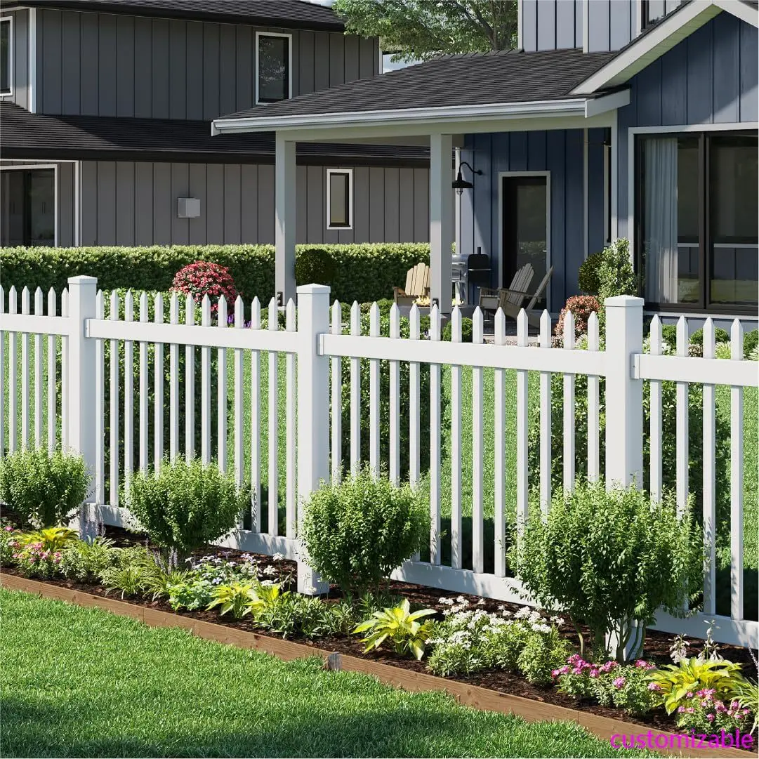 4 أقدام ارتفاع × 6 أقدام عرض (1 لوحة + 1 عمود) طقم سياج نانتوكيت دافئ بدون حفر، طقم لوحة سياج سهلة التركيب بنفسك