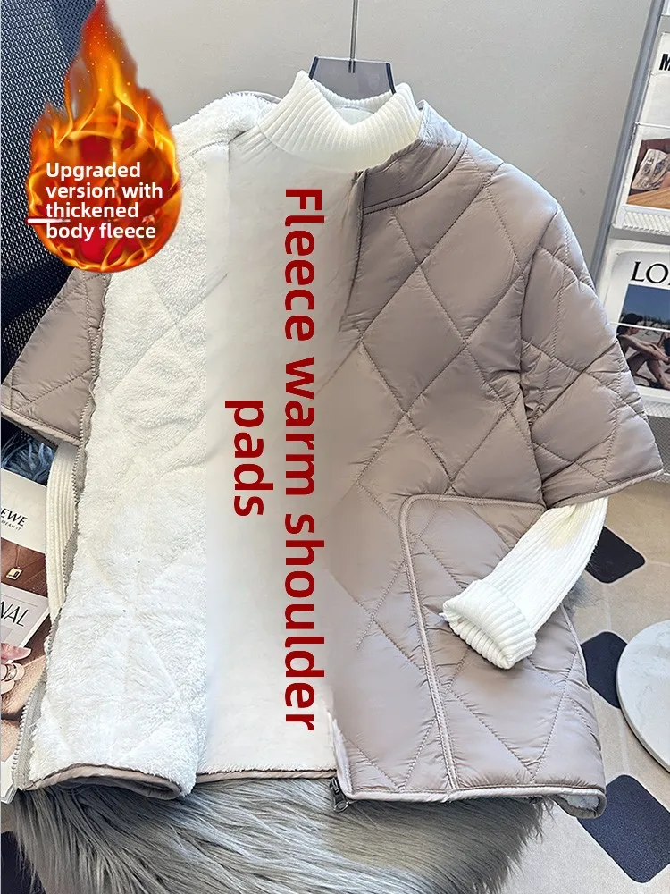 

Thiened Fce Warm Vest Men's Busin Casual ort Sve oulder Protector Inner Wear Slim Fit Anti-Cold Jaet for Doc...