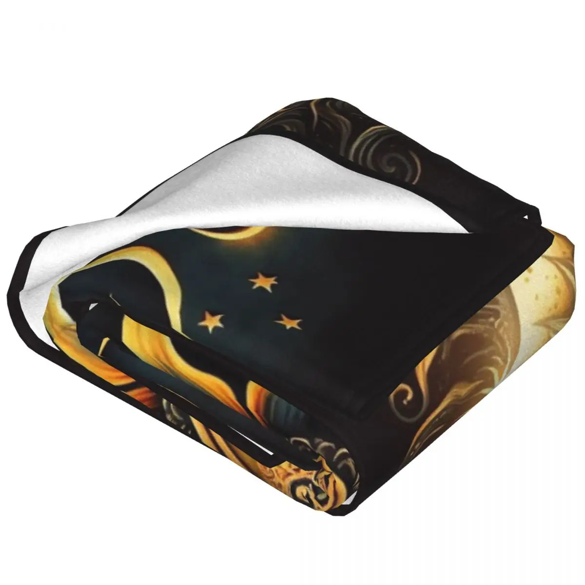 مجردة الشمس والقمر بطانية لينة الصوف الخريف الدافئة الفانيلا رمي البطانيات ل أريكة سيارة الفراش لحاف #5