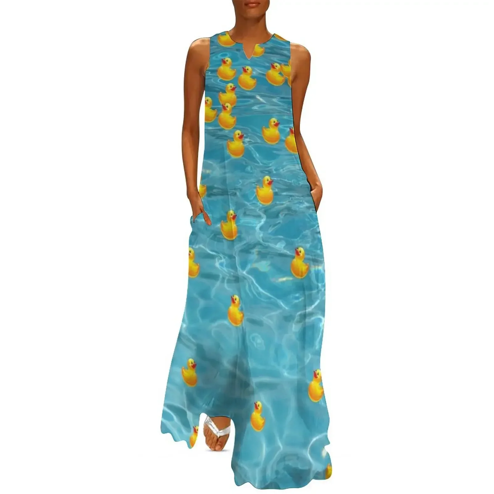 

Rubber Ducky Heaven ver.2 Long Dress prom clothes Elegant gown Clothing Women's summer dress Dress