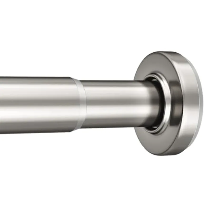 

Spring Tension Shower Curtain Rod 1 Diameter Heavy Duty Tension Rod Rust Proof Bathroom Curtain Rod Adjustable No Drill Easy Se
