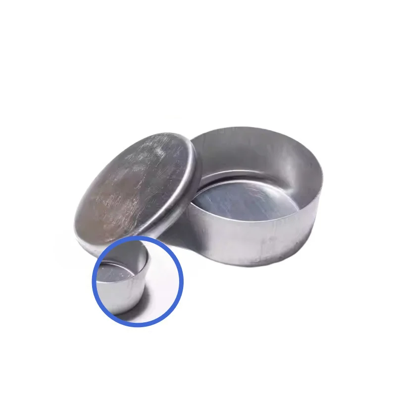 Labor-Aluminiumbox rund mit Deckel