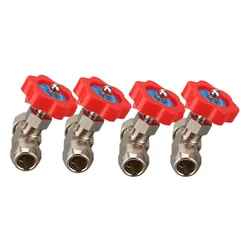 6mm 8mm 10mm 12mm Hole Dia Orange Plastic Handle Metal High Pressure Durable Tube Needle Type Globe Valve