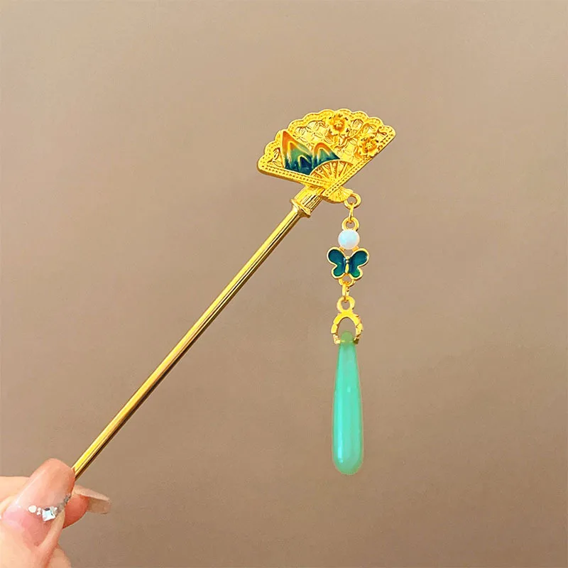 جديد النمط الصيني الطريقة القديمة دبوس الشعر النمط القديم الراقية دبوس الشعر شرابة مضفر خطوة الشعر Hanfu إكسسوارات الشعر دبوس الشعر #6