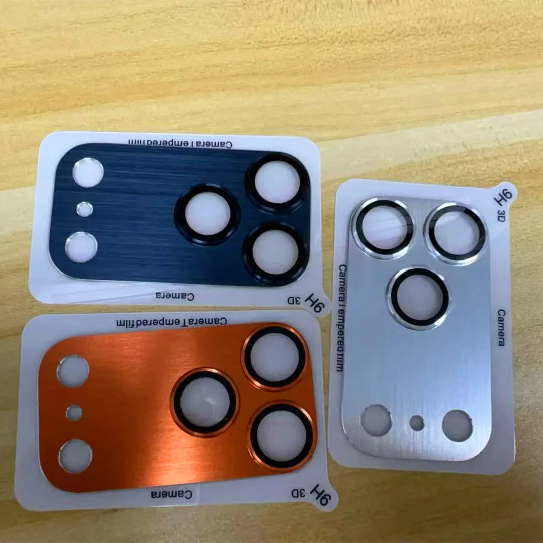 9H HD Armor Kamera-Objektivschutz für iPhone 17 Pro 17 Pro Max, Aluminium-Metallring, Objektiv, gehärtetes Glas, Hülle