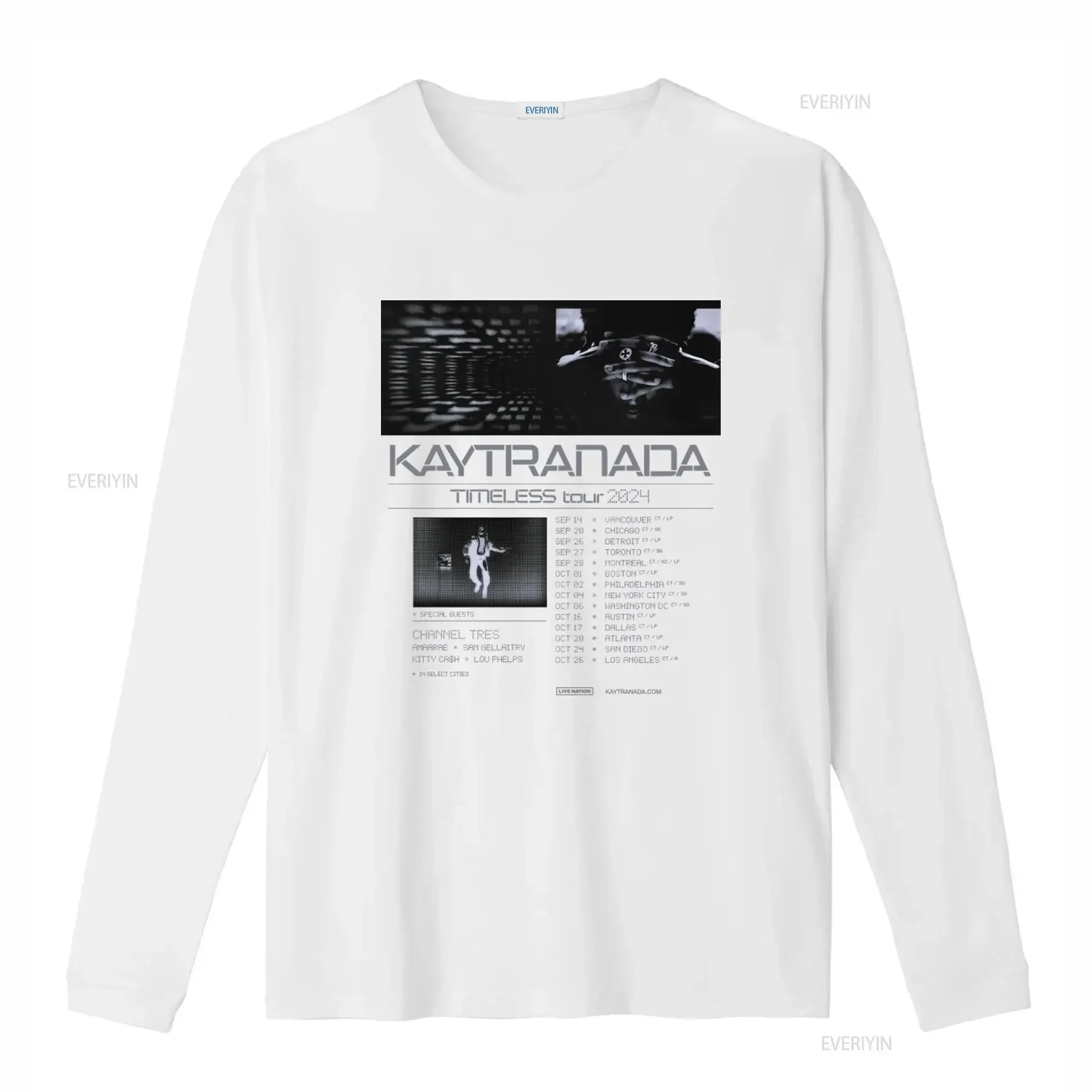 Kaytranada 2024 Timeless North American Tour T Shirt Available in Sizes S 5XL vintage Washed Stylish Versatile Comfortable