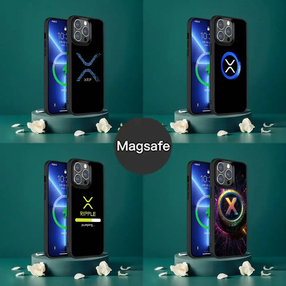 

Xrp Ripple Crypto Phone Case For iPhone 17,16,15,14,13,12,11,Pro,Max,Plus,Mini,SE4,E Magnetic Magsafe Wireless Charging