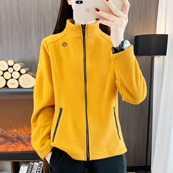 Women's Fleece Jackets Hiking Thermal Outdoor Sports Trekking Windbreakers Camping Thick Warm Casual Comfortable Coats Female