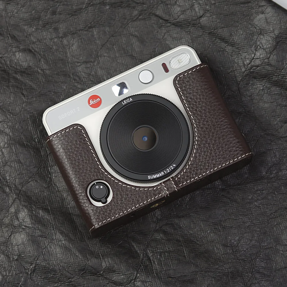

Quick Release SOFORT2 Case Handmade Half Case Leather Camera Strap Leather Camera Half Case Leather Case For Leica SOFORT 2 Case