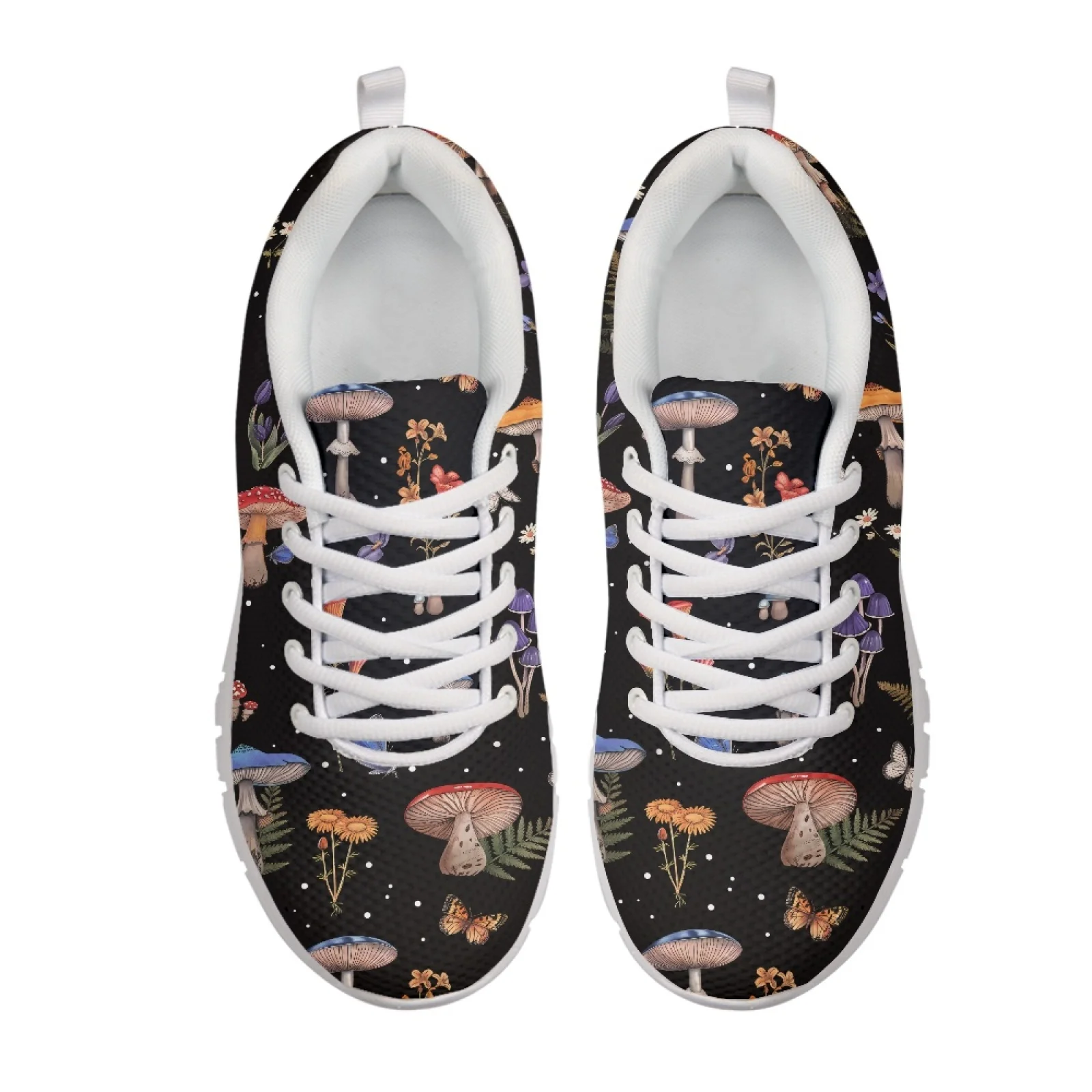 Coloranimal Mushroom New Design Athletic Sneaker Women Running Walking Shoes Breathable Athletic Shoes for Womens