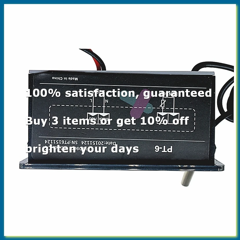PT-6 AC 220V Digital Car Thermometer Vehicle Temperature Meter Monitor AC Newest Automotive Thermometer with Sensor