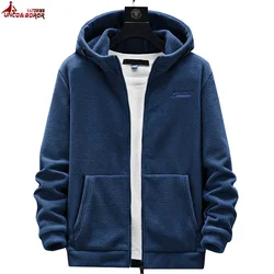 Plus Size 7XL 8XL Soft Shell Fleece Hoodies Men Streetwear Hip Hop Harajuku Sweatshirts Male Camping Hikng Jackets Men Clothing