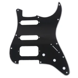 Musiclily Pro 11-Hole Round Corner HSS Guitar ST Pickguard for USA/Mexican ST 2-screw Humbucking Open Pickup