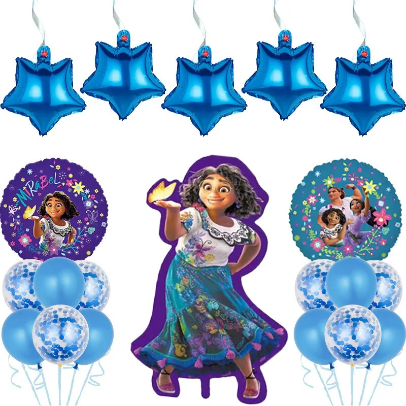 Disney Character Encanto Mirabel Animation Girl Birthday Party Holiday Decoration Balloon Set