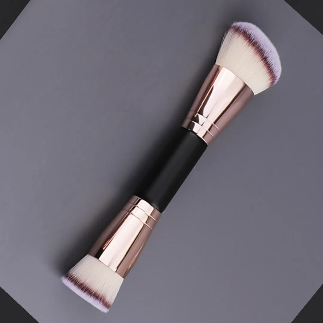 1PC Double Ended Makeup Brush for Cosmetic Loose Powder Brush Concealer Blush Brush Soft Bristles Professional Makeup Brushes
