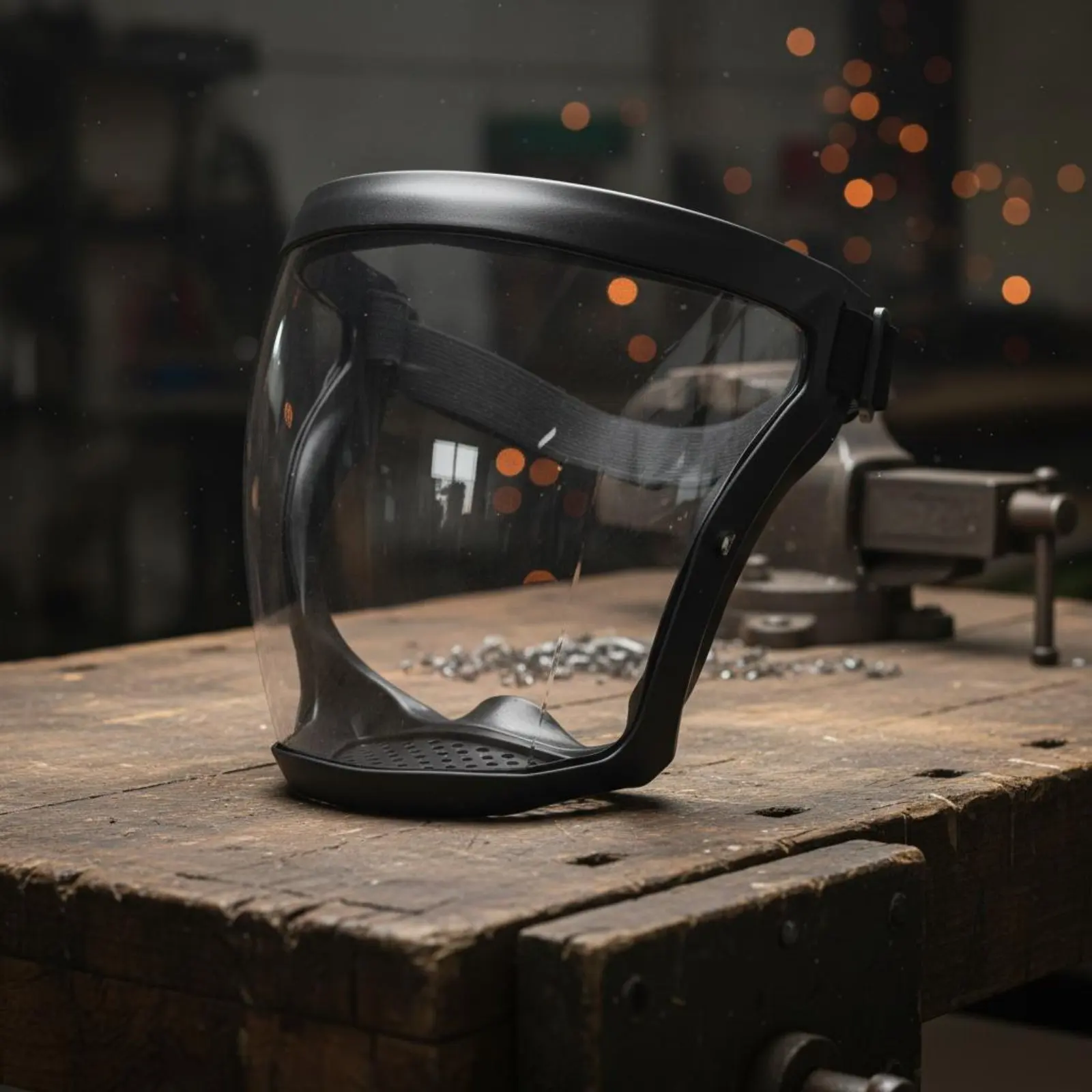 Grinding Face Guard Ergonomic Design Full Face Guard Transparent Safety Face Shield Breathable Safety Equipment for Construction
