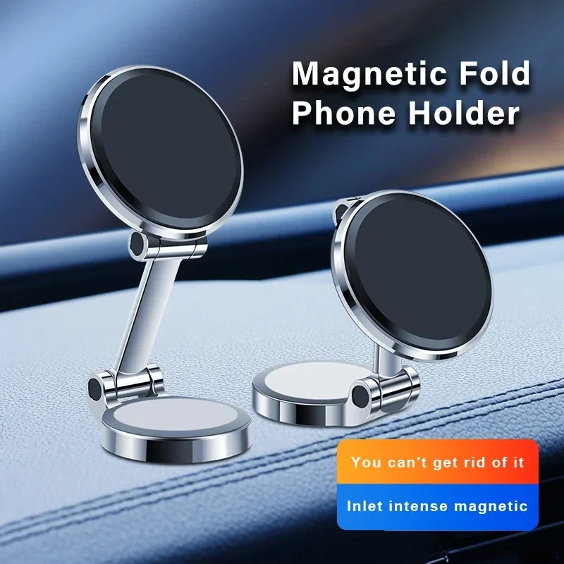 Strong Magnetic Mobile Phone Holder for Magsafe Magnet Support Desktop Stand Foldable Bracket for iPhone 12 13 14 15 Pro Xiaomi