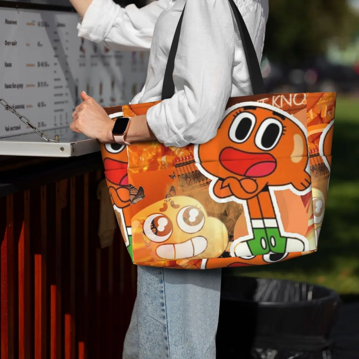 

Darwin Watterson The Amazing World Of Gumball Аниме Пляжная сумка Спортивная сумка для йоги Duffle Большая сумка-тоут Женская дорожная сумка Сумка для фитнеса