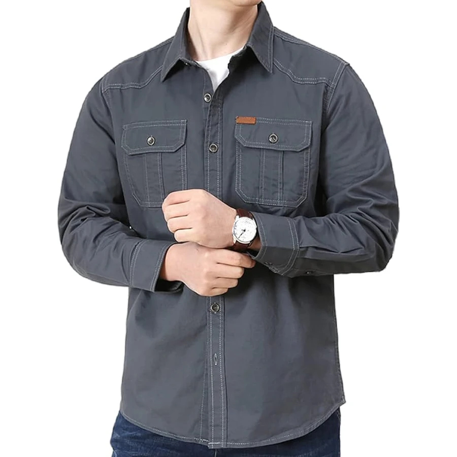 Thumbnail 4 - #34 Latest Mens Cargo Pocket Shirts Offers