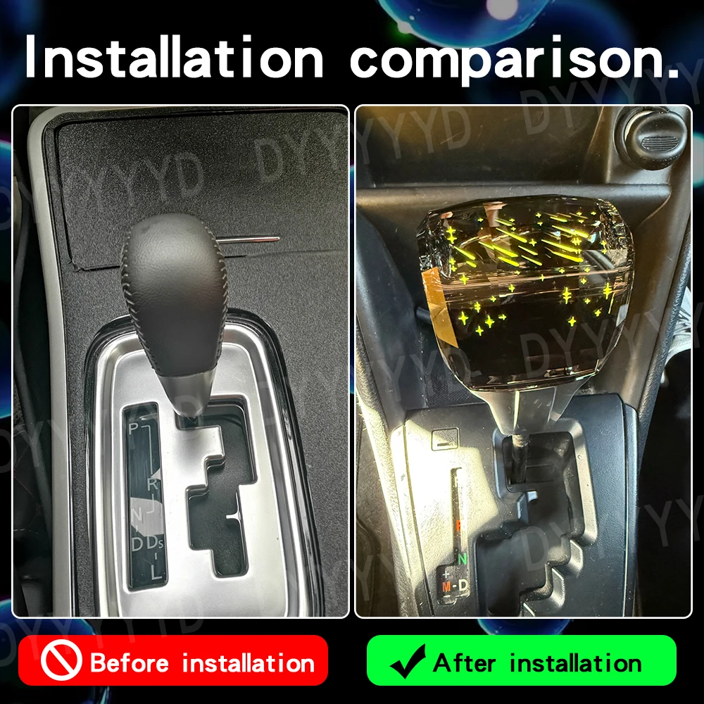 Gear Shift Knob For Mitsubishi OUTLANDER ASX EX  l200 2022 Car Automatic Leather Stick Gear Shift Lever Head Gearbox Handles Rod
