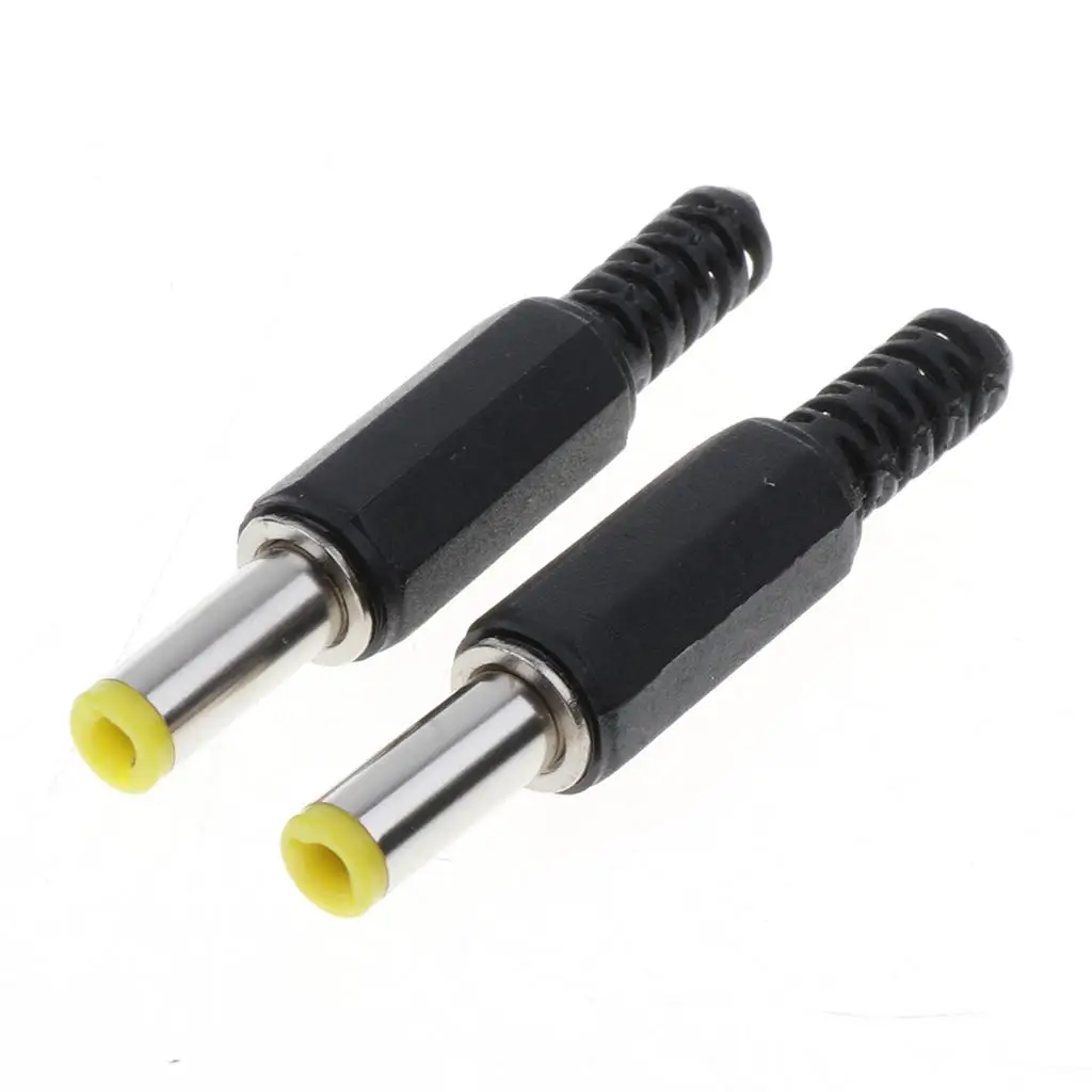 10x Repalcement DC Power Male Plug Connector Welding Adapter Black