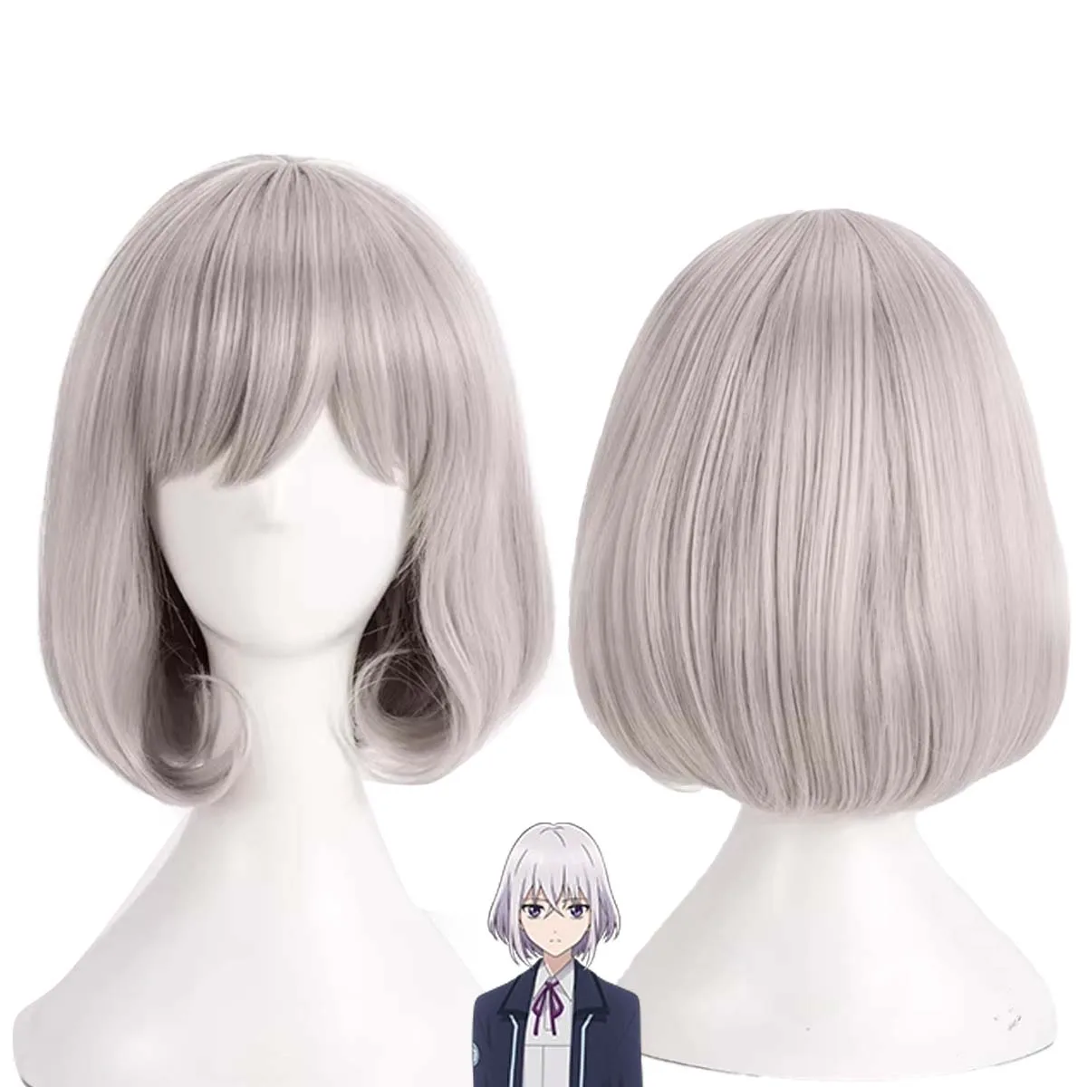 

Adult halloween Cosplay Party Honebami Toushirou Gray Wig