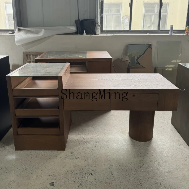 

SM retro Nakajima table display stand clothing store checkout page side cabinet display accessories locker