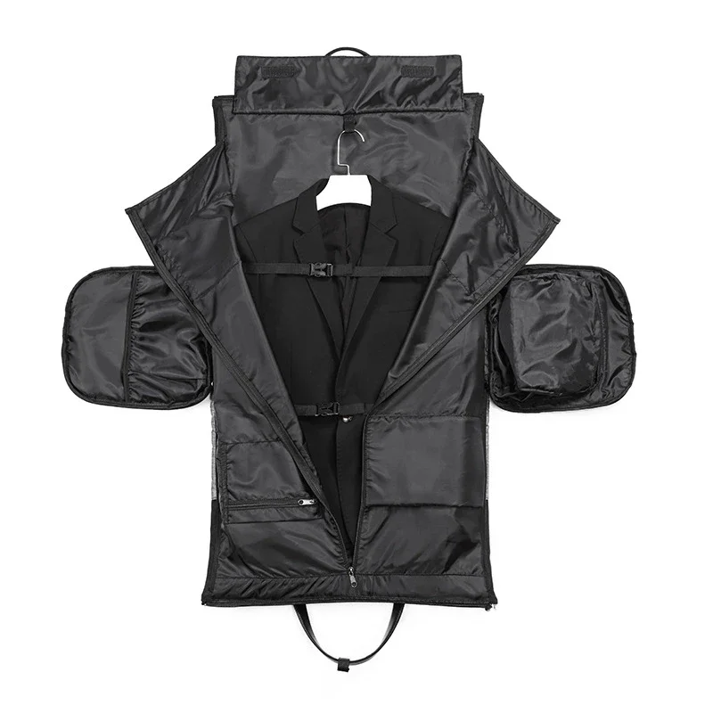 OZUKO حقيبة ملابس متعددة الوظائف الرجال دعوى تخزين سعة كبيرة الأمتعة حقيبة يد الذكور مقاوم للماء السفر القماش الخشن حقيبة الأحذية الجيب