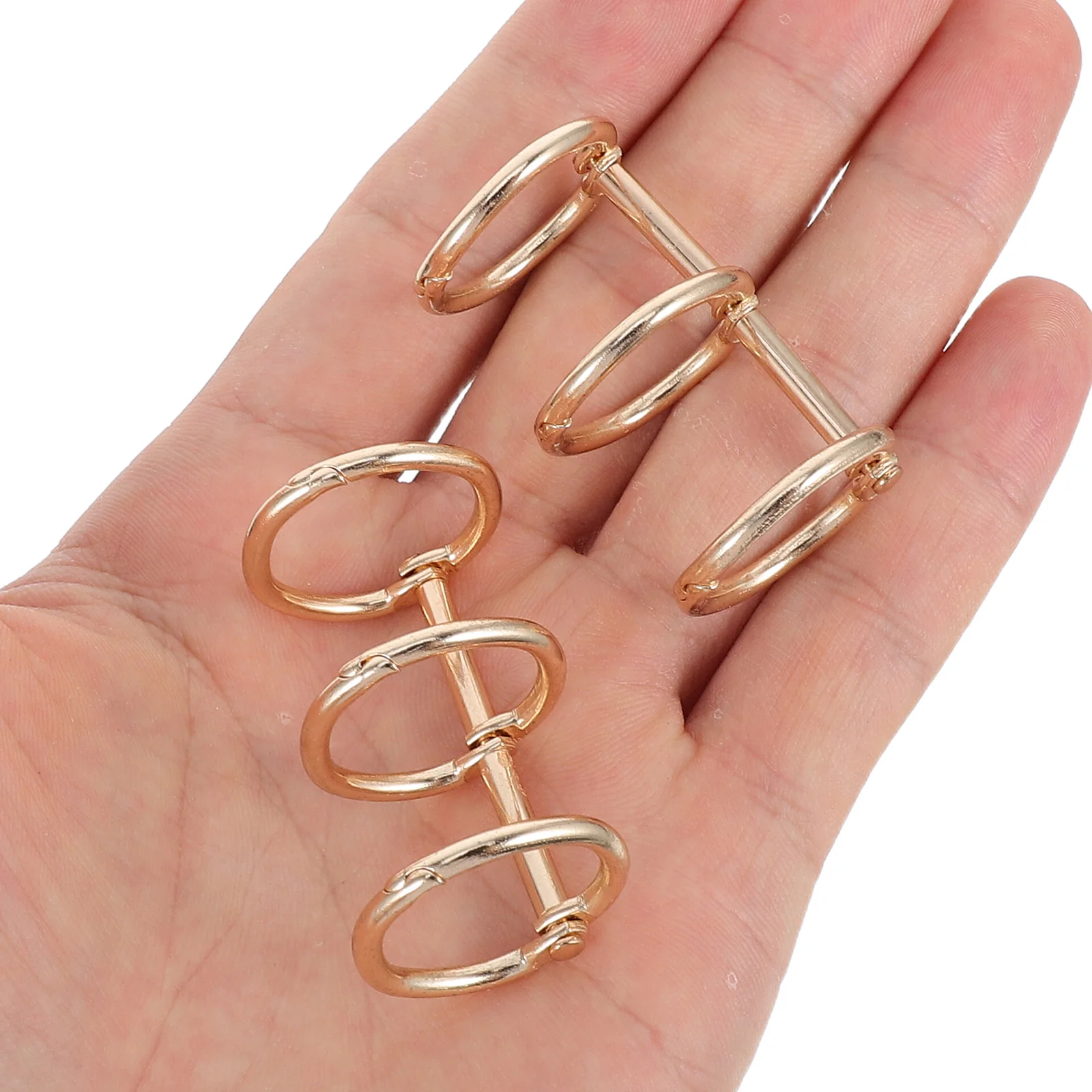 

2 Pcs Desk Calendar Binding Ring Binder Desktop Replacements Spines Iron Book Supplies Rings Clasps