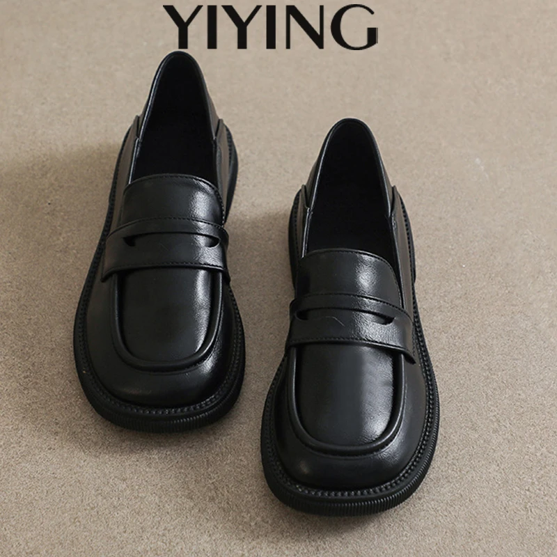 

2025 Women's Leather Slip-on Shoes Casual Soft Memory Foam Comfortable Lightweight Ladies Dress Shoes Commuter Women's Shoes