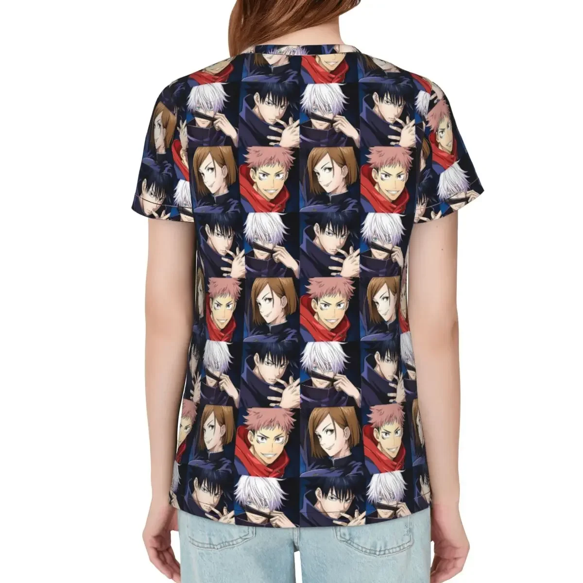 Megumi Besto Friendo Jujutsu Kaisen Sukuna Anime T-Shirt Women Short Sleeve T Shirts Round Neck Clothes Cotton Summer Tees