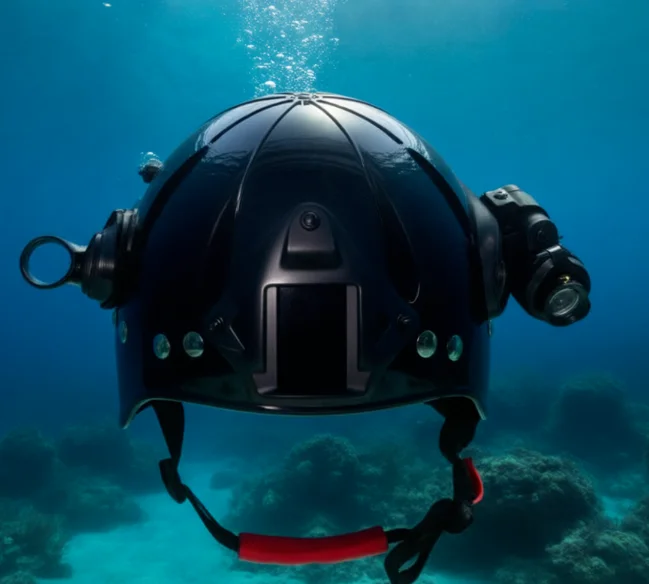 Diving helmet anti-impact, thickened seawater corrosion resistance, emergency fire multi-functional tactical water rescue helmet view 2