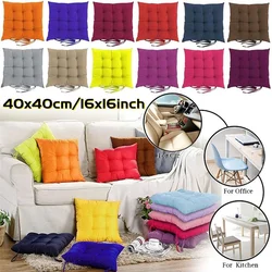CojÃn de silla cuadrada de 16x16 pulgadas con empates cojÃn cojÃn almohadilla de cojio de cojÃn al aire libre jardÃn de comedor de jardÃn de jardÃn en casa oficina en casa