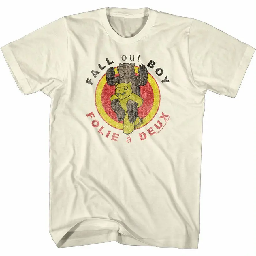 Fall Out Boy Folie a Deux Cover Men\'s T Shirt Alt Rock 2008 Album Art Concert