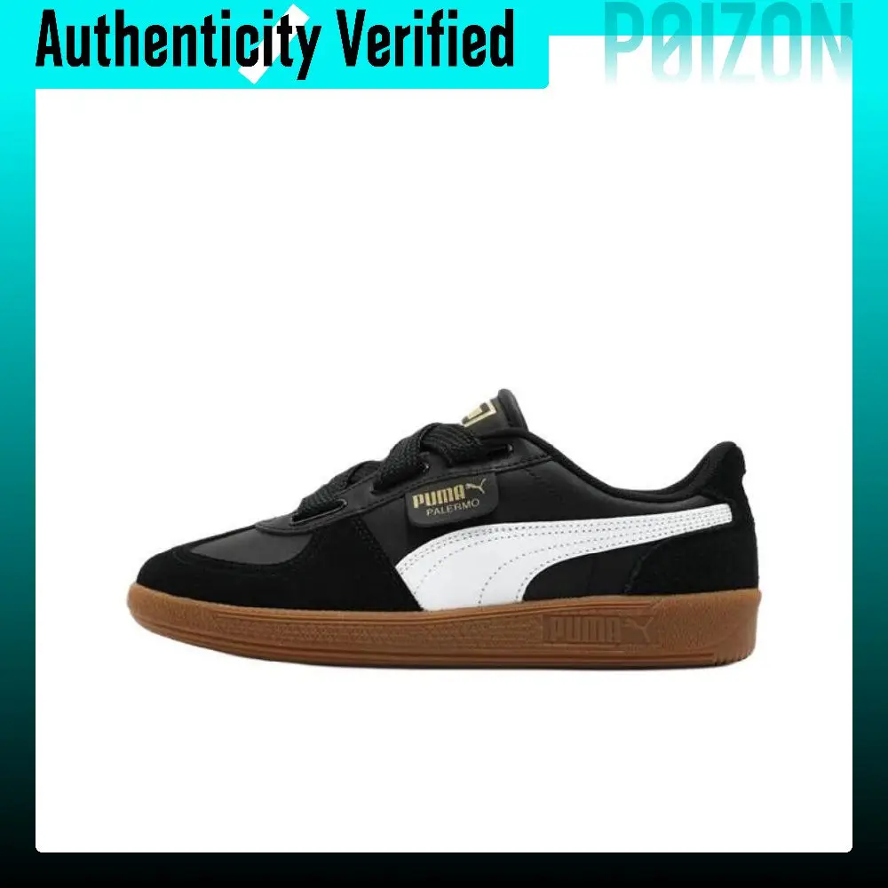 PUMA Palermo Abrasion Resistant Low top German Army Trainers Women's Black 402109-02