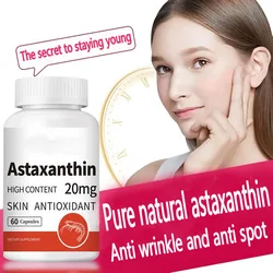 Astaxanthin is a pure and natural skincare whitening agent that improves the skin's high content Rainy red algae 60