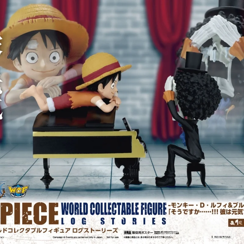 

В наличии Bandai One Piece Wcf Diary Storyline One Piece Модель Луффи и Брук Чиби Фигурка Коллекционная модель Подарок на день рождения Игрушка