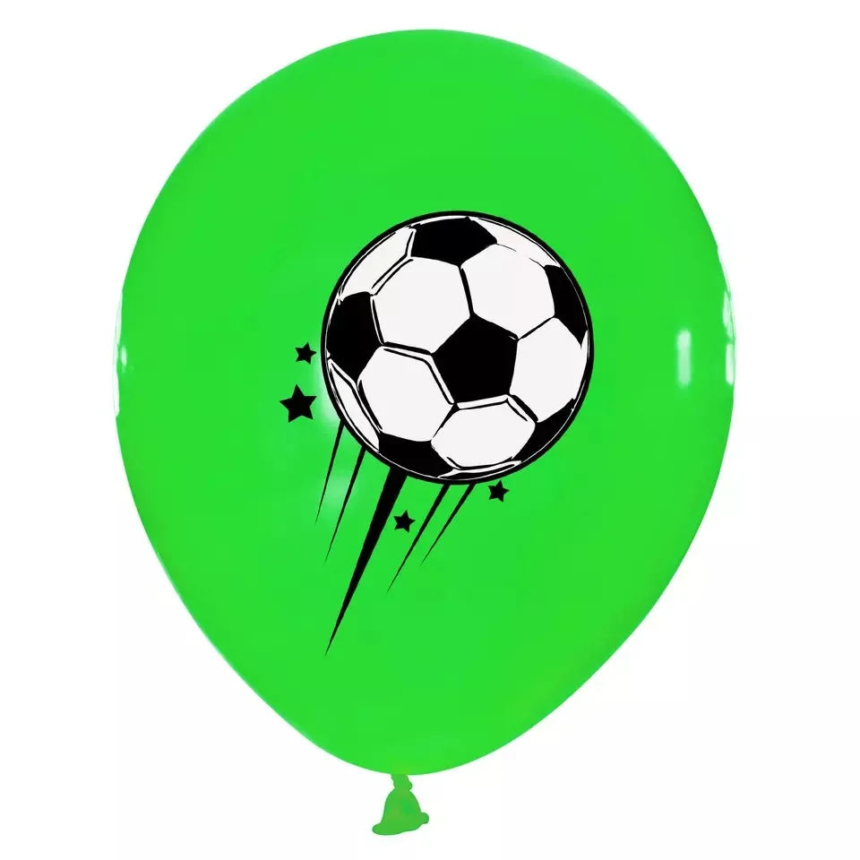 9 Stück 12 Zoll Fußball Latex Ballons Fußball Pitch Dekoration Fußball Thema Geburtstag Party Dekoration Kinder – Detail 6