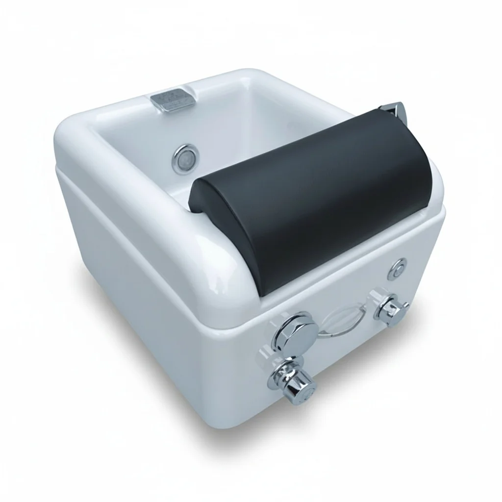 

Acrylic Foot Basin Tub, 600x550x420mm White Foot Soaking Basin, Heavy Duty Modern Foot Spa Tub for Home Pedicure Massage