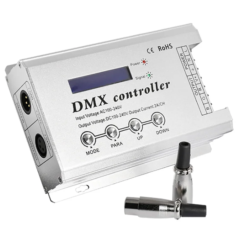 

Dmx300 Ac 100V/220V High Voltage Rgb Dmx Decoder Controller 3Ch X 2A For 100V/220V Rgb Led Neon Light Strip Dmx Console